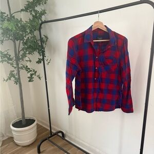 American Eagle Outfitters Plaid Button Down Shirt